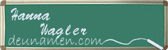 Hanna Wagler Visitenkarte